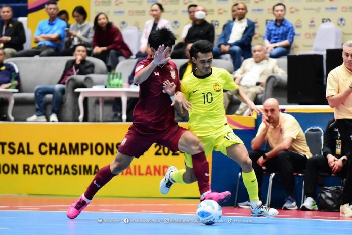 Malaysia tewas kepada Thailand di Kejuaraan Futsal ASEAN