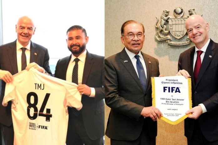 TMJ FIFA Kedatangan Presiden FIFA ke Malaysia bukan untuk bincang pasal hukuman dikenakan ke atas FAM dan tujuh pemain warisan.