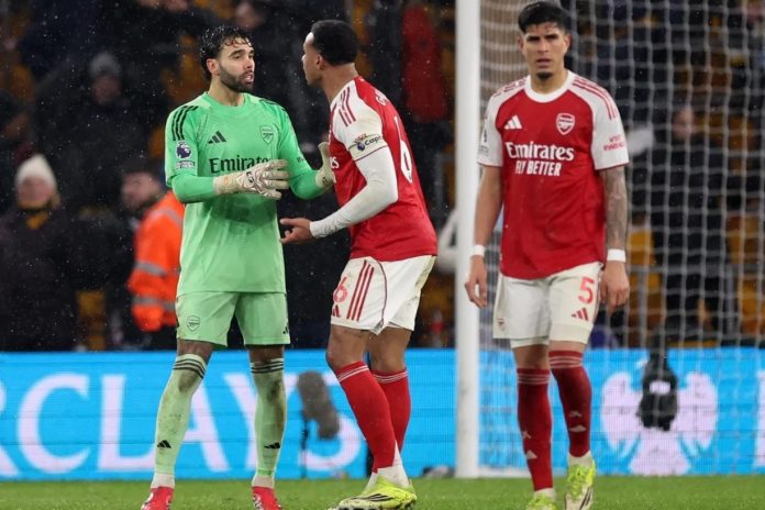David Raya Gabriel Arsenal Arsenal Arteta