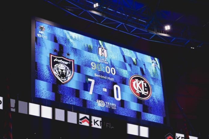 JDT menang 7-0 ke atas KL City dalam aksi Liga Super