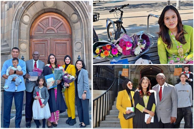 Zainal Abidin Hassan rai graduasi anak di Universiti Edinburgh